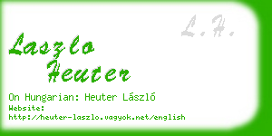laszlo heuter business card