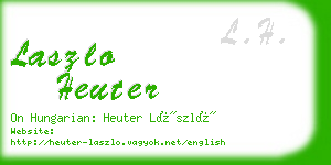 laszlo heuter business card